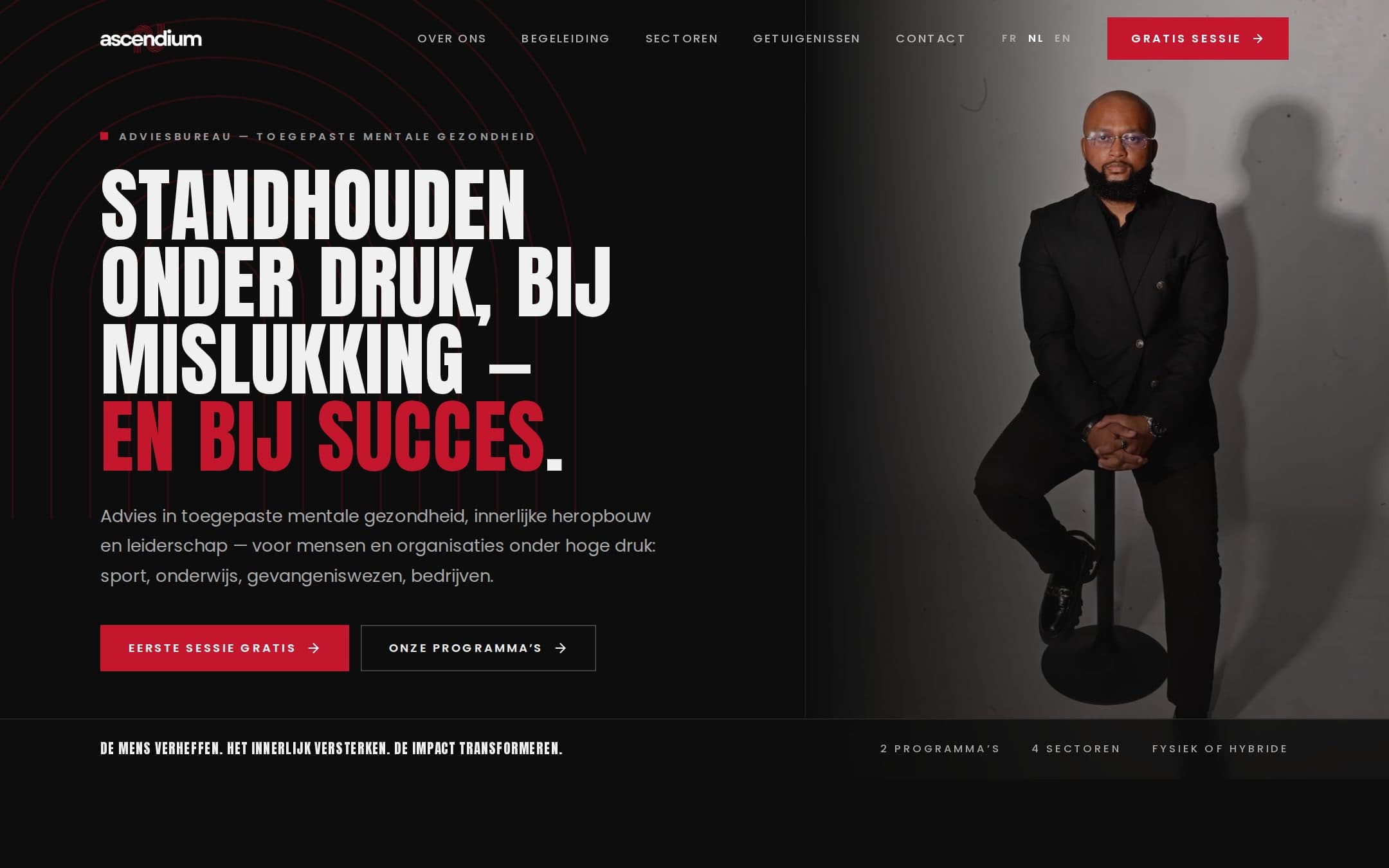 Trois langues, une adresse par page