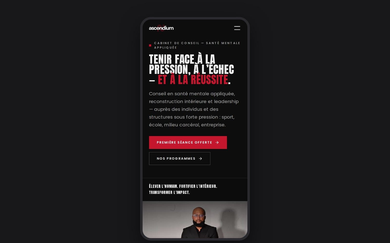 Pensé d'abord pour le téléphone