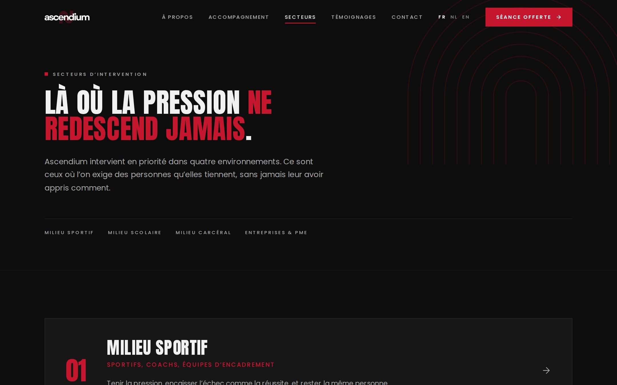 Site web d'Ascendium